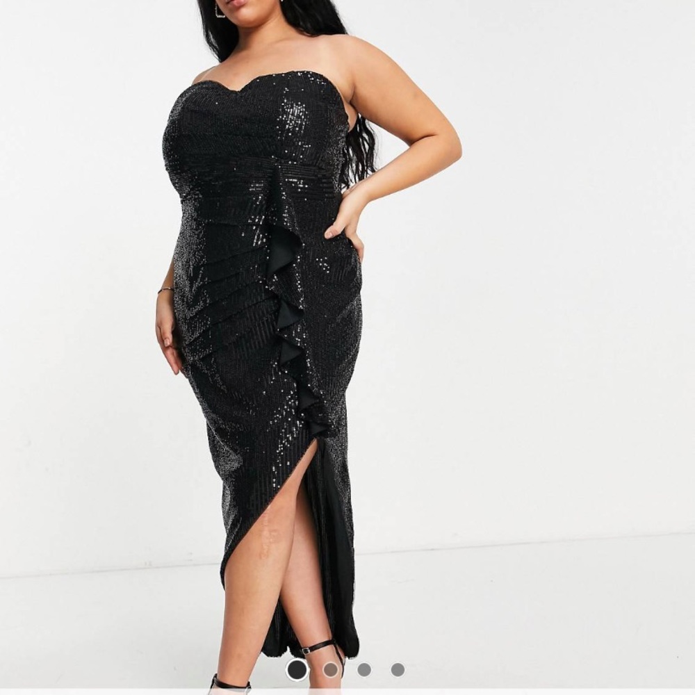 Plus size sequin gown